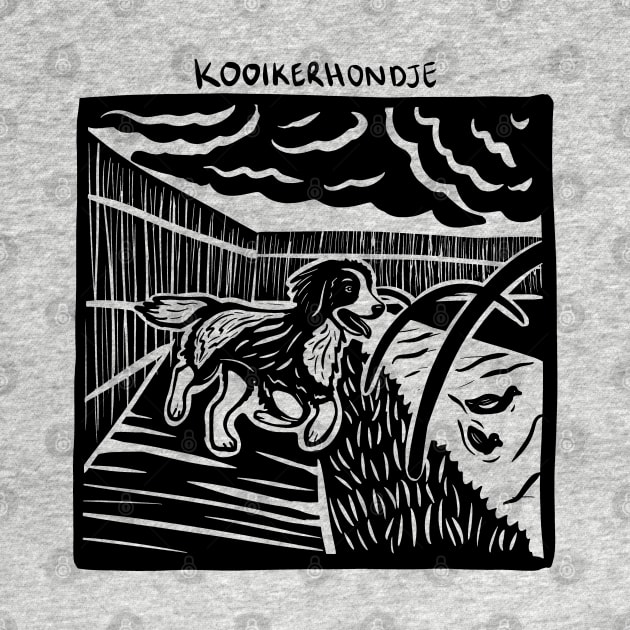 Kooikerhondje Stamp Art by aliasafia